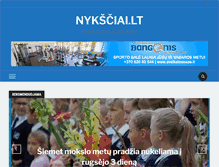 Tablet Screenshot of nyksciai.lt